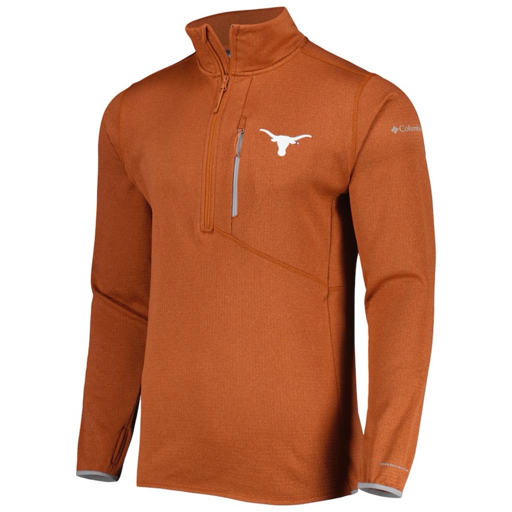 Texas Longhorns Columbia Park View Omni-Wick Half-Zip Top - Texas Orange XXL